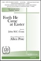 Forth He Came at Easter SATB choral sheet music cover